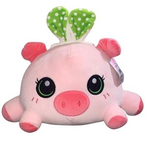 Linzy Toys Adorable Pink Pig Plush